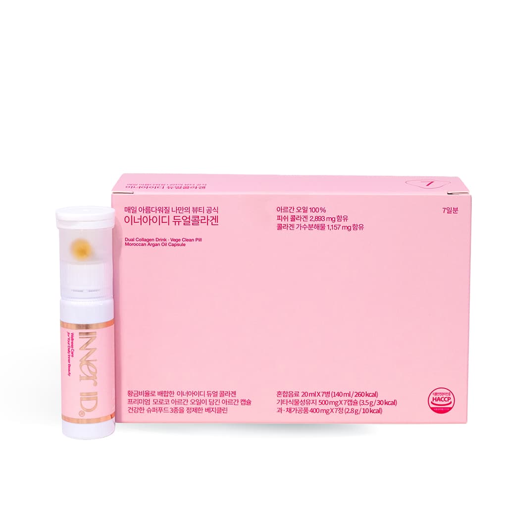Nước uống Inner ID Dual Collagen giúp phục hồi và ngăn ngừa lão hóa (7 lọ)