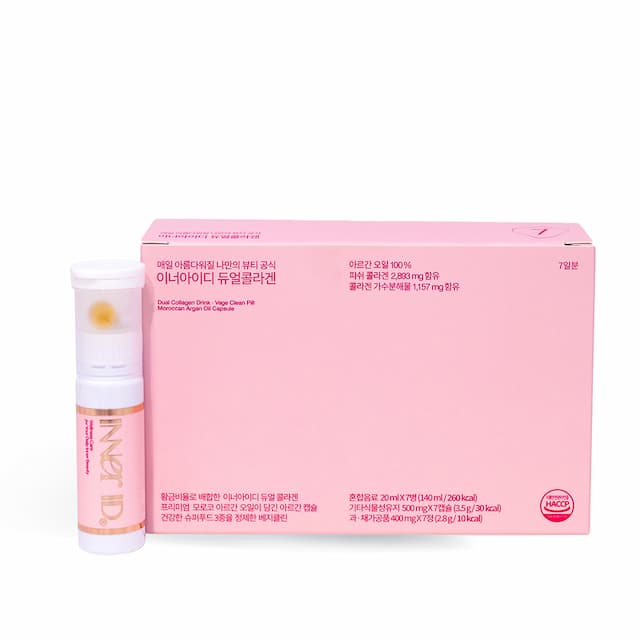 Nước uống Inner ID Dual Collagen giúp phục hồi và ngăn ngừa lão hóa (7 lọ)