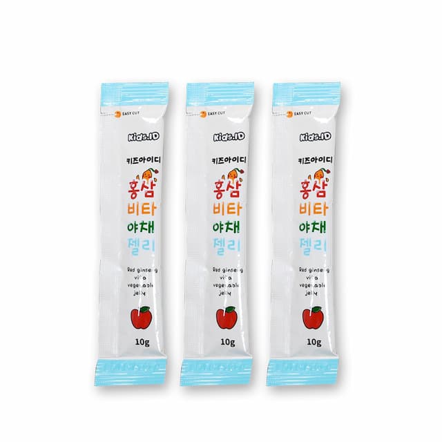 Thạch Hồng sâm rau củ Vita Kids ID giúp bổ sung vitamins, khoáng chất và chất xơ từ thiên nhiên, giúp trẻ phát triển toàn diện  (Hộp 30 gói x 10g)