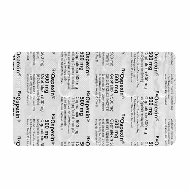 Ospexin 500mg Sandoz hỗ trợ điều trị nhiễm khuẩn (10 viên/ 100 viên)
