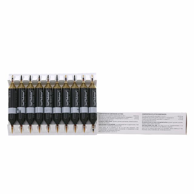 Tothema Innothera điều trị thiếu máu do thiếu sắt (20 ống)
