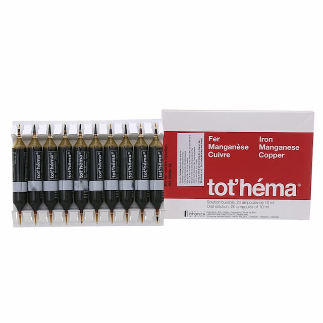 Tothema Innothera điều trị thiếu máu do thiếu sắt (20 ống)