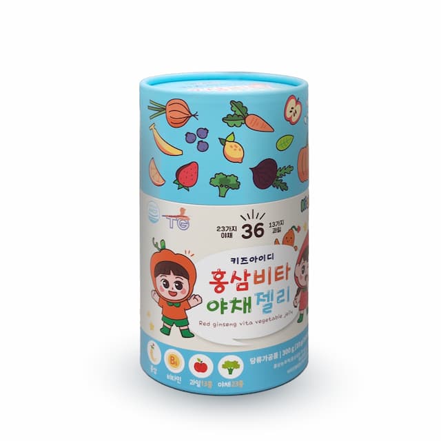 Thạch Hồng sâm rau củ Vita Kids ID giúp bổ sung vitamins, khoáng chất và chất xơ từ thiên nhiên, giúp trẻ phát triển toàn diện  (Hộp 30 gói x 10g)