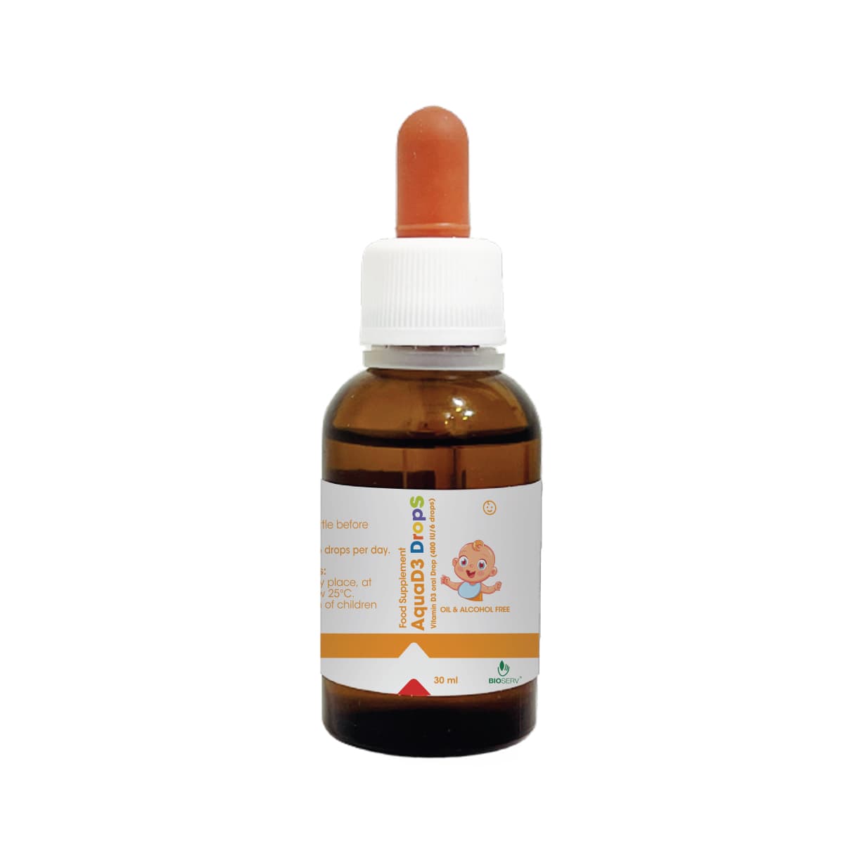 Thực phẩm bảo vệ sức khỏe Aqua D3 Drops - Bổ sung Vitamin D3 hiệu quả cho trẻ em (Lọ 30ml)