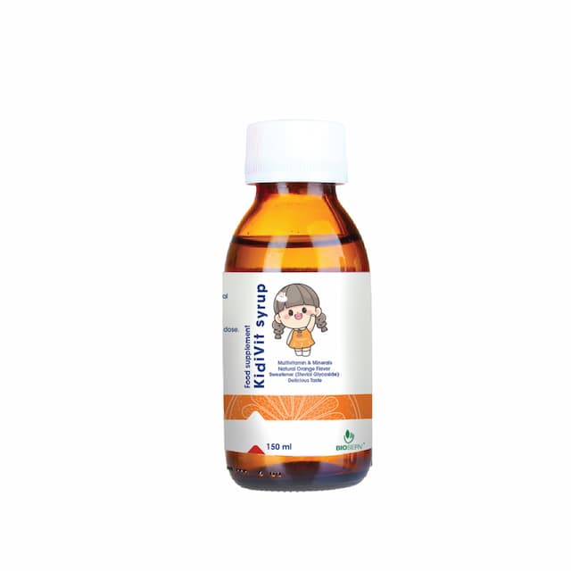 Thực phẩm bảo vệ sức khỏe Kidivit Syrup - Bổ sung 15 loại vitamin và khoáng chất cho trẻ từ 3 tuổi trở lên (Lọ 150ml)