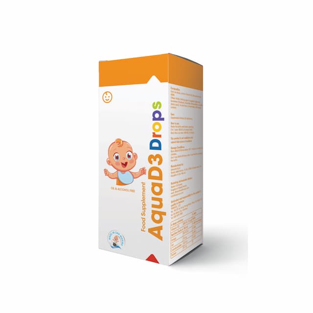 Thực phẩm bảo vệ sức khỏe Aqua D3 Drops - Bổ sung Vitamin D3 hiệu quả cho trẻ em (Lọ 30ml)
