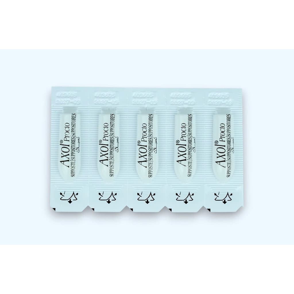 Viên đặt Axol Procto Suppositories hỗ trợ giảm các triệu chứng trĩ và viêm trực tràng (Hộp 20 viên)