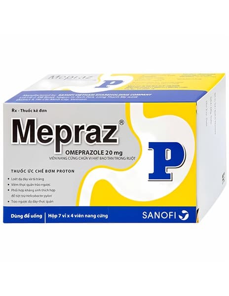 MEPRAZ của Opella điều trị loét dạ dày tá tràng, viêm thực quản trào ngược